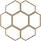 Ekena Millwork Florin Wood Fretwork Pierced Ceiling Medallion, Hickory, 22"OD x 9 3/8"ID x 1/4"T CMWP22X22X0250FOHI - alternate 2
